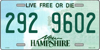 NH license plate 2929602