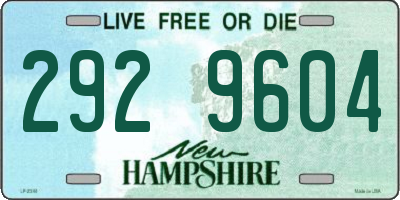 NH license plate 2929604