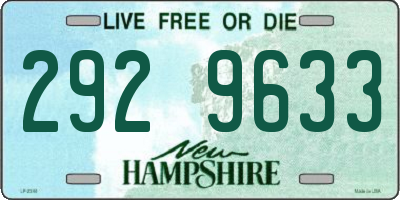 NH license plate 2929633