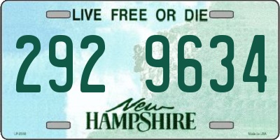 NH license plate 2929634
