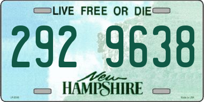 NH license plate 2929638