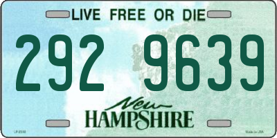 NH license plate 2929639