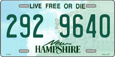 NH license plate 2929640