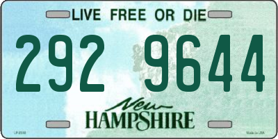 NH license plate 2929644
