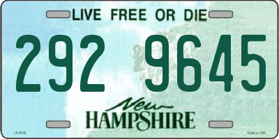 NH license plate 2929645