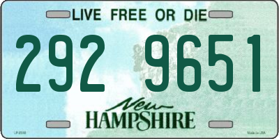 NH license plate 2929651