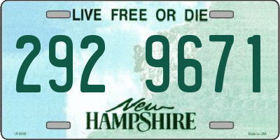 NH license plate 2929671