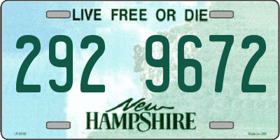 NH license plate 2929672