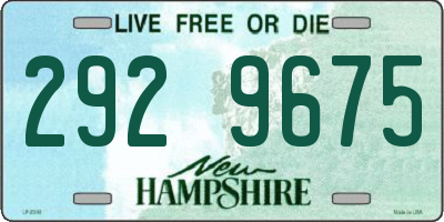 NH license plate 2929675