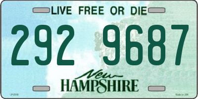 NH license plate 2929687