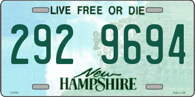 NH license plate 2929694