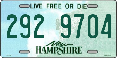 NH license plate 2929704