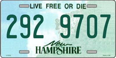 NH license plate 2929707