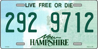 NH license plate 2929712