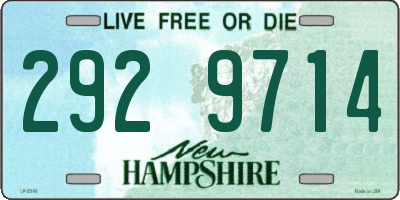 NH license plate 2929714