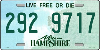 NH license plate 2929717