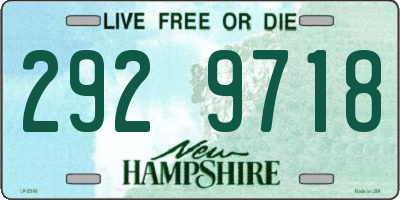 NH license plate 2929718
