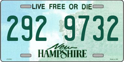 NH license plate 2929732