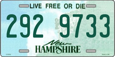 NH license plate 2929733