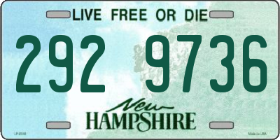 NH license plate 2929736