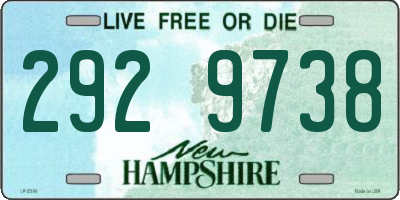 NH license plate 2929738