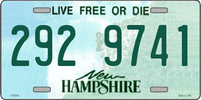 NH license plate 2929741