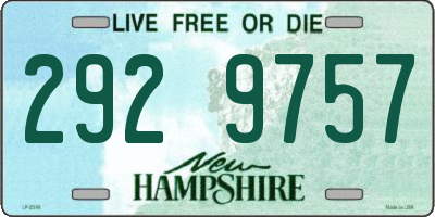 NH license plate 2929757