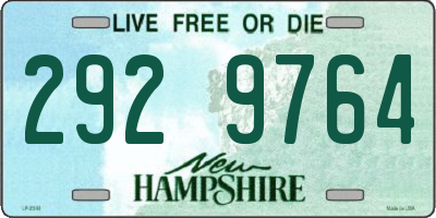 NH license plate 2929764