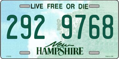 NH license plate 2929768