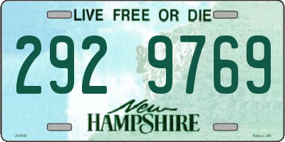 NH license plate 2929769