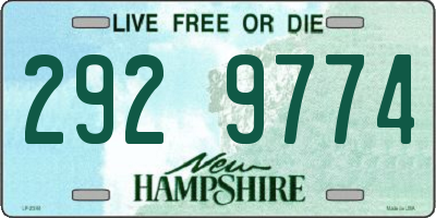 NH license plate 2929774