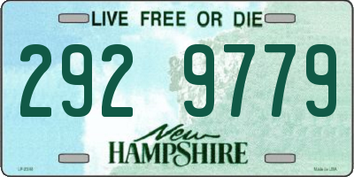 NH license plate 2929779