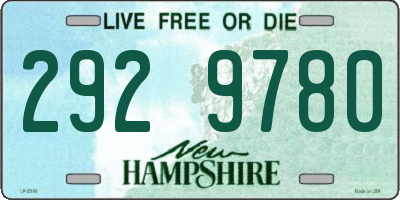 NH license plate 2929780