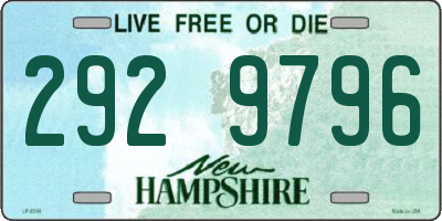 NH license plate 2929796