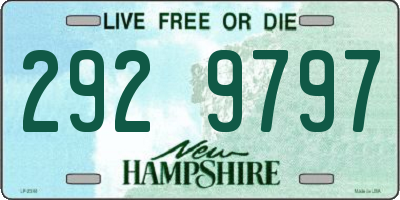NH license plate 2929797