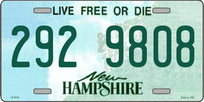NH license plate 2929808