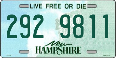 NH license plate 2929811