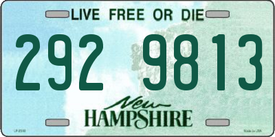 NH license plate 2929813