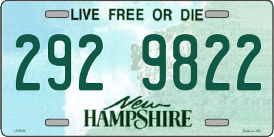 NH license plate 2929822