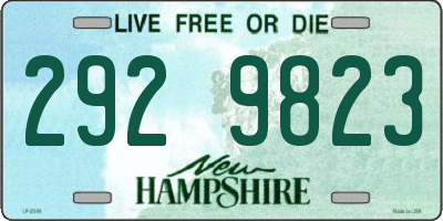 NH license plate 2929823