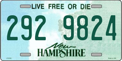 NH license plate 2929824