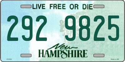NH license plate 2929825