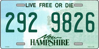 NH license plate 2929826