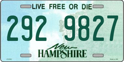 NH license plate 2929827