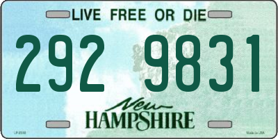 NH license plate 2929831