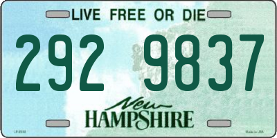 NH license plate 2929837