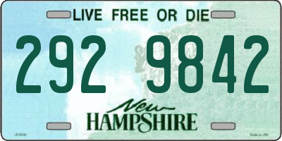 NH license plate 2929842