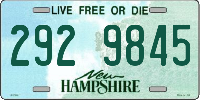 NH license plate 2929845
