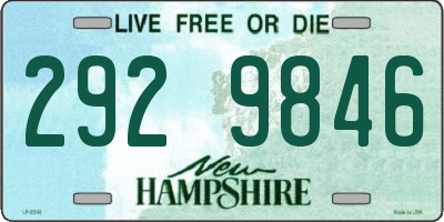 NH license plate 2929846
