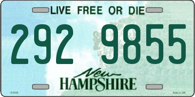 NH license plate 2929855